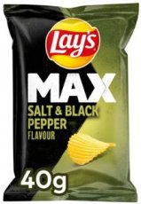 Lay's Max Salt & Black Pepper Chips 20x40g